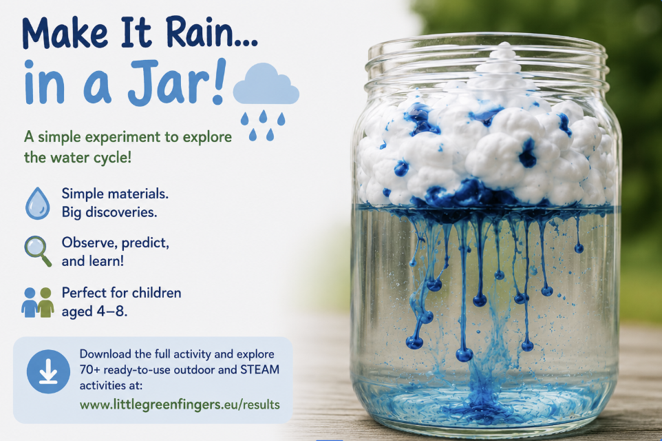 Make It Rain in a Jar activity visual